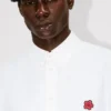Boke Flower’ Embroidered Casual Shirt in Cotton Oxford Boke Flower’ Embroidered Casual Shirt in Cotton Oxford