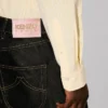 Boke Flower’ Embroidered Casual Shirt in Seersucker Cotton Boke Flower’ Embroidered Casual Shirt in Seersucker Cotton