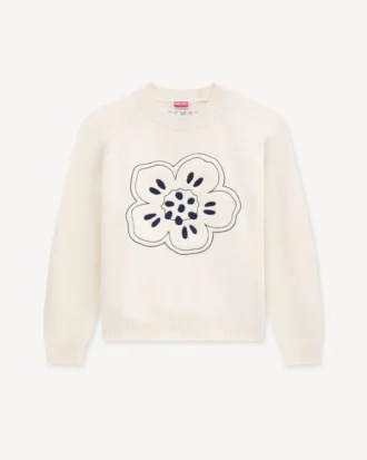 Boke Flower’ Embroidered Jumper in Wool