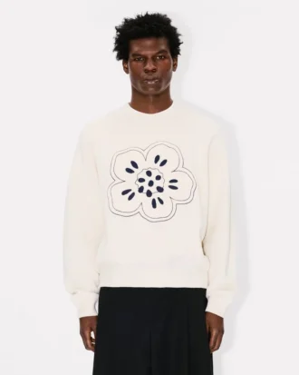 Boke Flower’ Embroidered Jumper in Wool