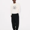 Boke Flower’ Embroidered Jumper in Wool