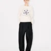 Boke Flower’ Embroidered Jumper in Wool