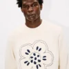 Boke Flower’ Embroidered Jumper in Wool