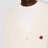 Boke Flower’ Embroidered Knit Cardigan in Cotton Wool Boke Flower’ Embroidered Knit Cardigan in Cotton Wool