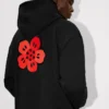 Boke Flower’ Embroidered Oversized Hoodie in Cotton Boke Flower’ Embroidered Oversized Hoodie in Cotton