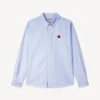 Boke Flower’ Embroidered Shirt in Oxford Cotton Boke Flower’ Embroidered Shirt in Oxford Cotton