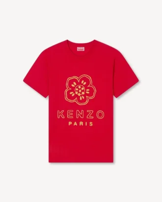 Boke Flower’ Embroidered Slim T-Shirt in Cotton
