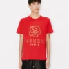 Boke Flower’ Embroidered Slim T-Shirt in Cotton Boke Flower’ Embroidered Slim T-Shirt in Cotton