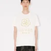 Boke Flower’ Embroidered Slim T-Shirt in Cotton Boke Flower’ Embroidered Slim T-Shirt in Cotton