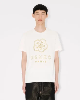 Boke Flower’ Embroidered Slim T-Shirt in Cotton