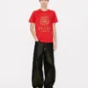 Boke Flower’ Embroidered Slim T-Shirt in Cotton Boke Flower’ Embroidered Slim T-Shirt in Cotton