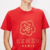 Boke Flower’ Embroidered Slim T-Shirt in Cotton Boke Flower’ Embroidered Slim T-Shirt in Cotton