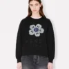 Boke Flower’ Embroidered Sweatshirt in Cotton Boke Flower’ Embroidered Sweatshirt in Cotton