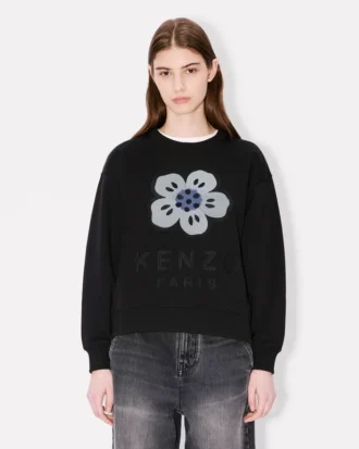 Boke Flower’ Embroidered Sweatshirt in Cotton
