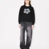 Boke Flower’ Embroidered Sweatshirt in Cotton Boke Flower’ Embroidered Sweatshirt in Cotton