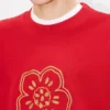 Boke Flower’ Embroidered Sweatshirt in Cotton Boke Flower’ Embroidered Sweatshirt in Cotton