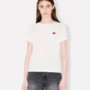 Boke Flower’ Embroidered T-Shirt in Cotton Boke Flower’ Embroidered T-Shirt in Cotton