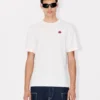 Boke Flower’ Embroidered T-Shirt in Cotton Boke Flower’ Embroidered T-Shirt in Cotton
