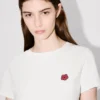 Boke Flower’ Embroidered T-Shirt in Cotton Boke Flower’ Embroidered T-Shirt in Cotton