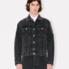 Boke Flower’ Embroidered Trucker Jacket in Japanese Denim Boke Flower’ Embroidered Trucker Jacket in Japanese Denim