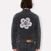 Boke Flower’ Embroidered Trucker Jacket in Japanese Denim Boke Flower’ Embroidered Trucker Jacket in Japanese Denim