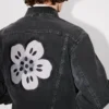 Boke Flower’ Embroidered Trucker Jacket in Japanese Denim Boke Flower’ Embroidered Trucker Jacket in Japanese Denim