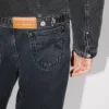 Boke Flower’ Embroidered Trucker Jacket in Japanese Denim Boke Flower’ Embroidered Trucker Jacket in Japanese Denim