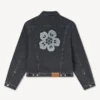 Boke Flower’ Embroidered Trucker Jacket in Japanese Denim Boke Flower’ Embroidered Trucker Jacket in Japanese Denim