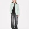 Boke Flower’ Embroidered Workwear Jacket in Japanese Denim Boke Flower’ Embroidered Workwear Jacket in Japanese Denim
