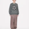 Boke Flower’ Jumper in Cotton Wool Boke Flower’ Jumper in Cotton Wool