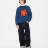 Boke Flower’ Jumper in Cotton Wool Boke Flower’ Jumper in Cotton Wool