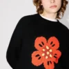 Boke Flower’ Jumper in Cotton Wool Boke Flower’ Jumper in Cotton Wool
