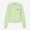 Boke Flower’ Knit Cardigan in Cotton and Wool Boke Flower’ Knit Cardigan in Cotton and Wool