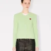 Boke Flower’ Knit Cardigan in Cotton and Wool Boke Flower’ Knit Cardigan in Cotton and Wool