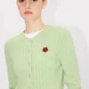 Boke Flower’ Knit Cardigan in Cotton and Wool Boke Flower’ Knit Cardigan in Cotton and Wool