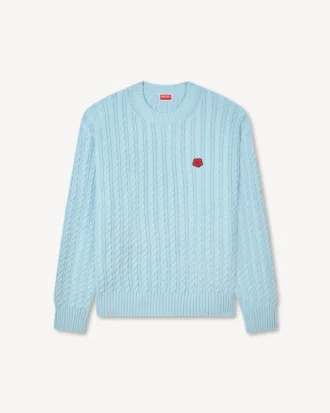 Boke Flower’ Knit Jumper in Cotton Wool