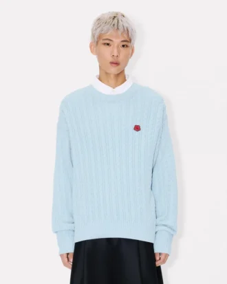 Boke Flower’ Knit Jumper in Cotton Wool
