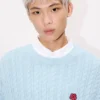 Boke Flower’ Knit Jumper in Cotton Wool
