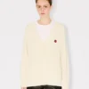 Boke Flower’ Loose Knit Cardigan in Cotton and Wool Boke Flower’ Loose Knit Cardigan in Cotton and Wool