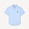 Boke Flower’ Short Sleeve Shirt in Cotton Oxford Boke Flower’ Short Sleeve Shirt in Cotton Oxford