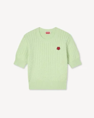 Boke Flower’ Short Sleeve Top in Cotton Wool