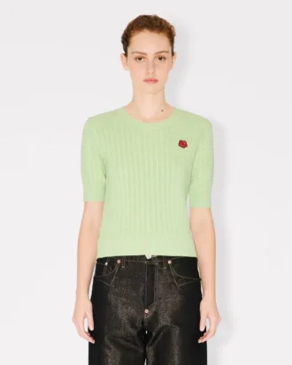 Boke Flower’ Short Sleeve Top in Cotton Wool