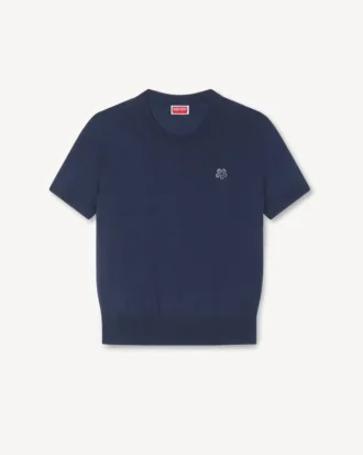 Boke Flower’ Short Sleeve Top in Merino Wool