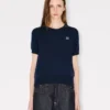 Boke Flower’ Short Sleeve Top in Merino Wool Boke Flower’ Short Sleeve Top in Merino Wool