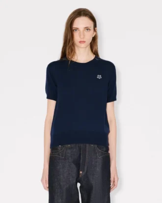 Boke Flower’ Short Sleeve Top in Merino Wool