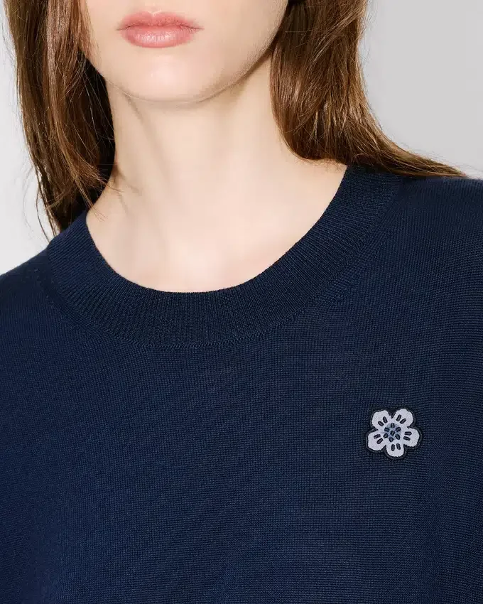 Boke Flower’ Short Sleeve Top in Merino Wool Boke Flower’ Short Sleeve Top in Merino Wool