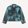 Boke Flower’ Trucker Jacket in Japanese Denim Boke Flower’ Trucker Jacket in Japanese Denim
