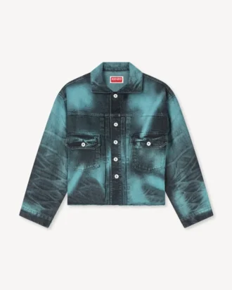Boke Flower’ Trucker Jacket in Japanese Denim