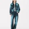 Boke Flower’ Trucker Jacket in Japanese Denim Boke Flower’ Trucker Jacket in Japanese Denim