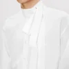Bow Collar Shirt in Cotton Bow Collar Shirt in Cotton